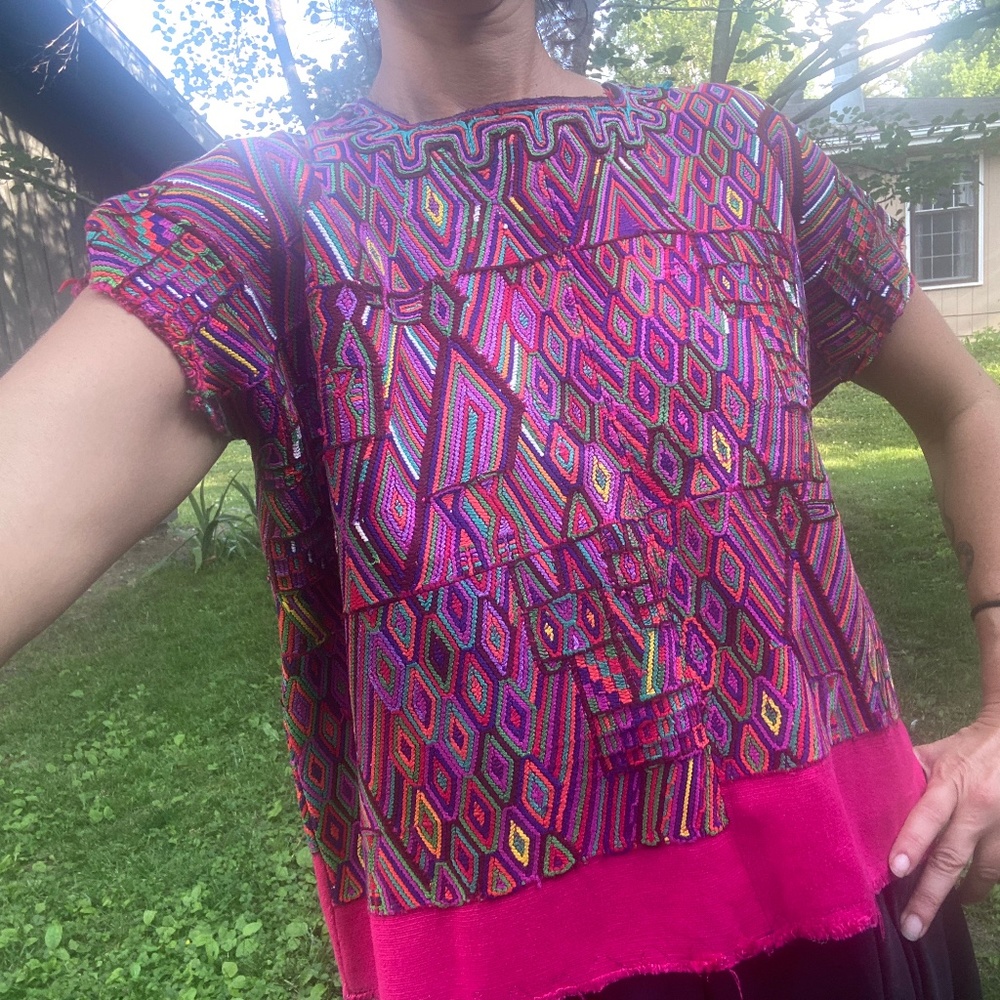 Guatemalan Handmade Heavy-weight Blouse - Huipil
